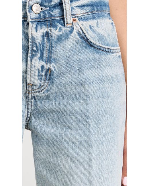 Reformation Cary Low Rise Slouchy Wide Leg Jeans in Blue