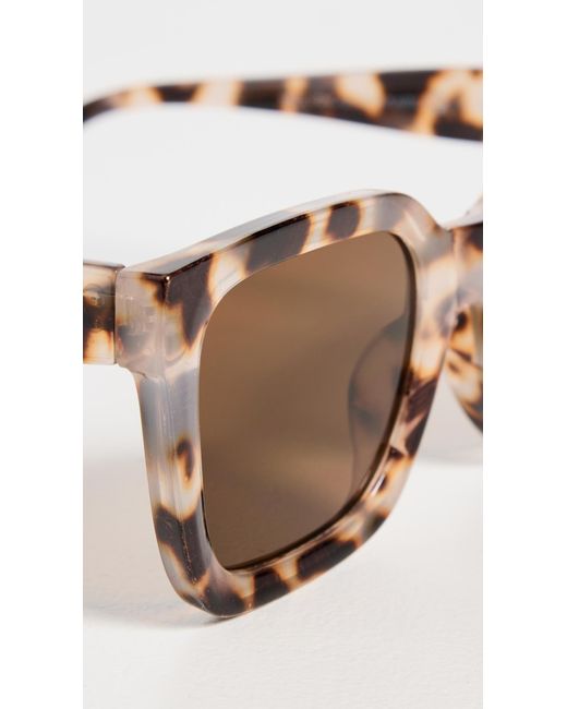 Aire White Abstraction Sunglasses