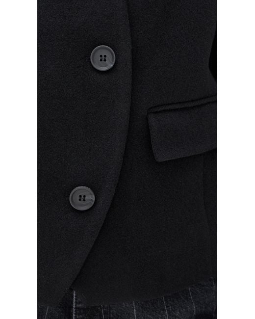 House of Dagmar Black Short Curved Jacket