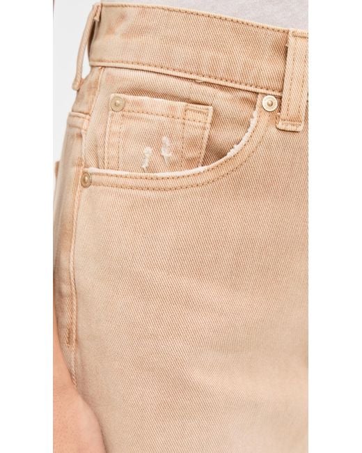 7 For All Mankind Natural Twisted Tess Trousers