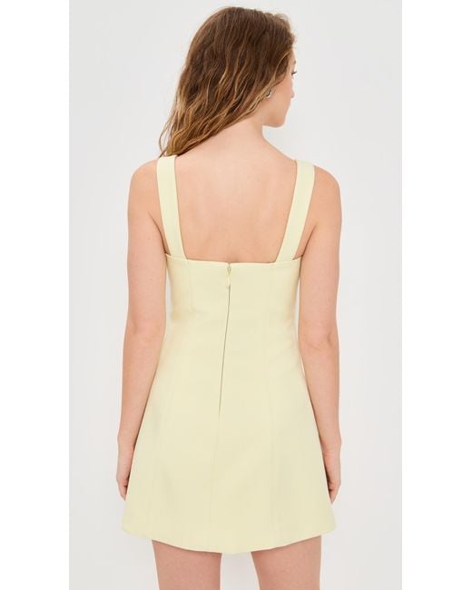 Madison The Label Bryony Mini Dress in Natural | Lyst