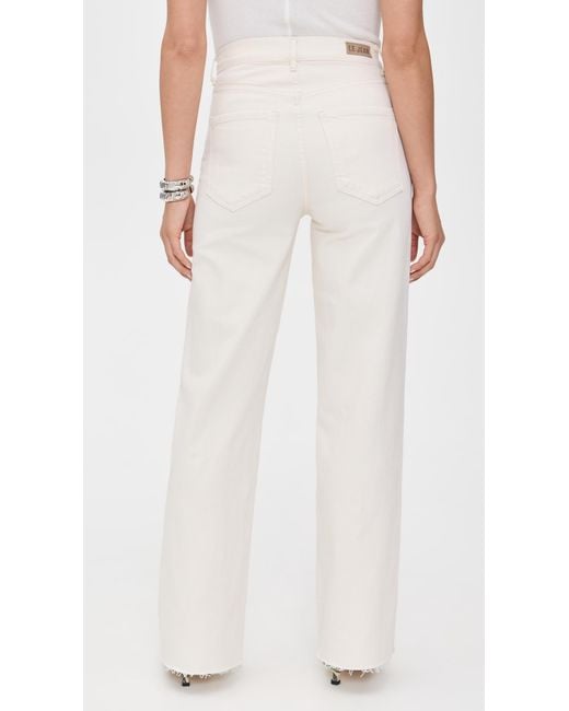 Le Jean White Column Jeans
