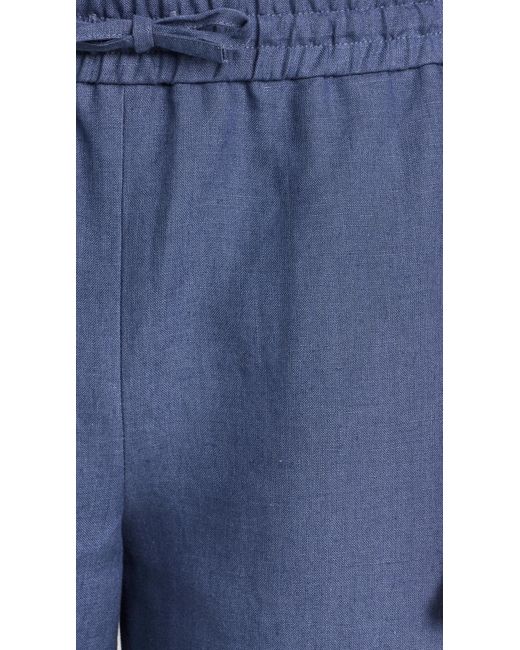 De Bonne Facture Blue Linen Easy Shorts for men