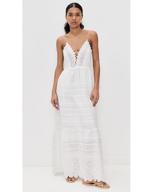 LoveShackFancy White Terria Dress
