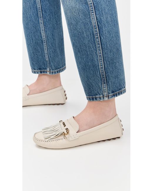 Larroude White Joy Loafers