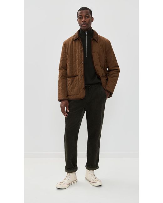 Katin Black Ward Textured Corduroy Pants for men