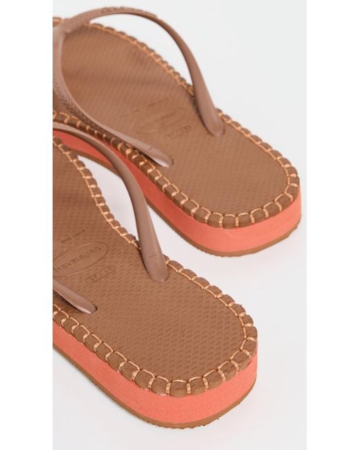 Havaianas Black Slim Flatform Loop Flip Flops