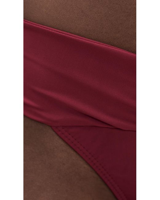 ViX Red Solid Beta Bikini Bottoms