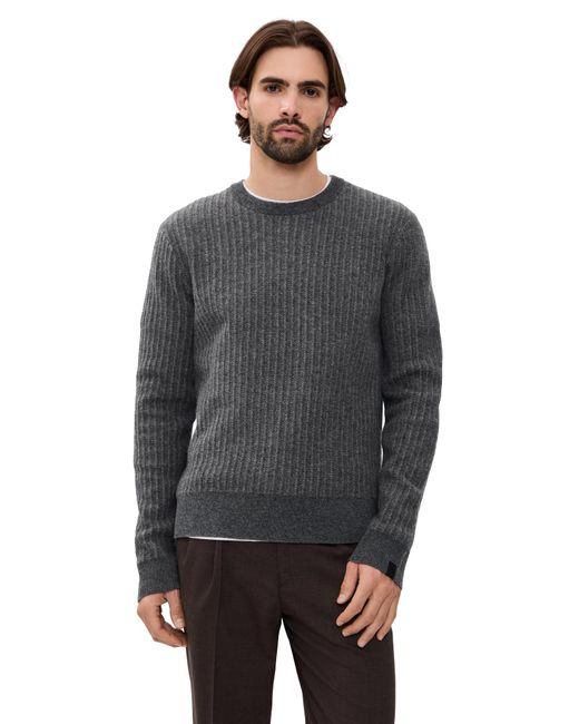 Rag & Bone Black Chevron Wool Knit Crew for men