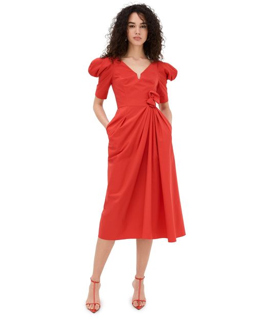Rosie Assoulin Red Like A Fairy Tale Dress
