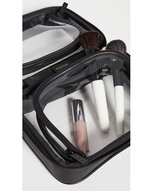 CALPAK Black Mini Clear Cosmetic Case