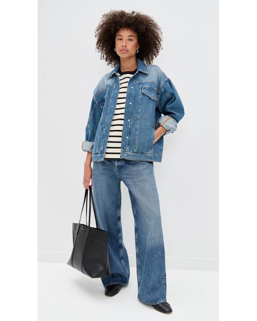 GOOD AMERICAN Black Cotton Oversized Tee