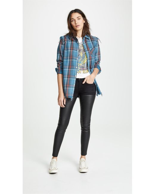 r13 leather chaps jeans