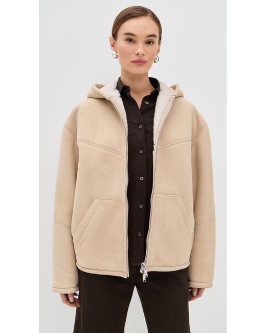 Halfboy Natural Hoodie Shearling Bomber