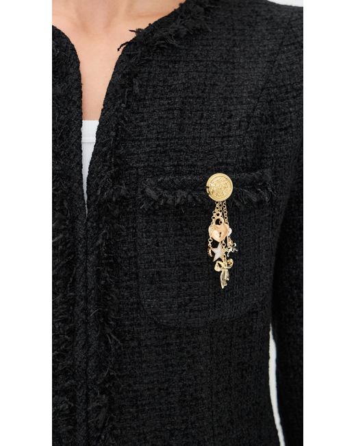 LoveShackFancy Black Adrina Jacket