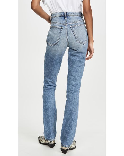 Khaite Denim Daria Slim Jeans in Blue 
