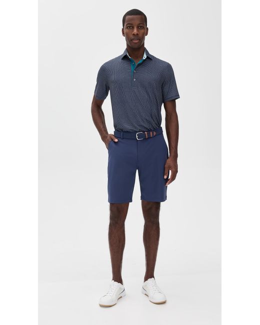 Redvanly Blue Varick Pull On Shorts 9 for men