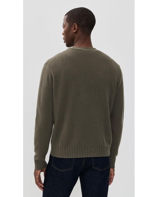 Madewell Black Set Wool Crew Sweater for men