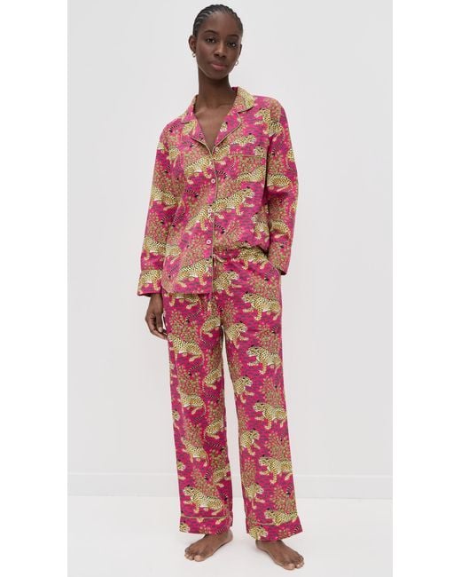 Printfresh Red Long Pajama Set
