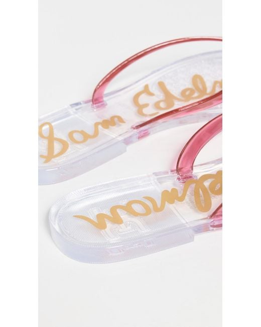 Sam Edelman Black Dean Jelly Flip Flops