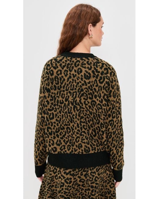Le Bos Black Cheetah Pullover