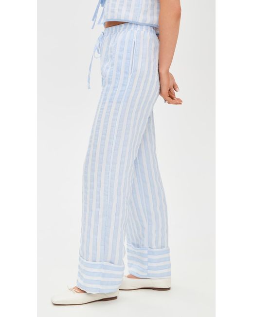 Line & Dot Blue Kamari Pants