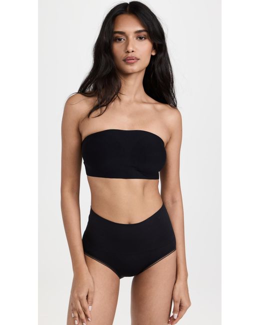 Commando Black Butter Soft Support Strapless Bralette