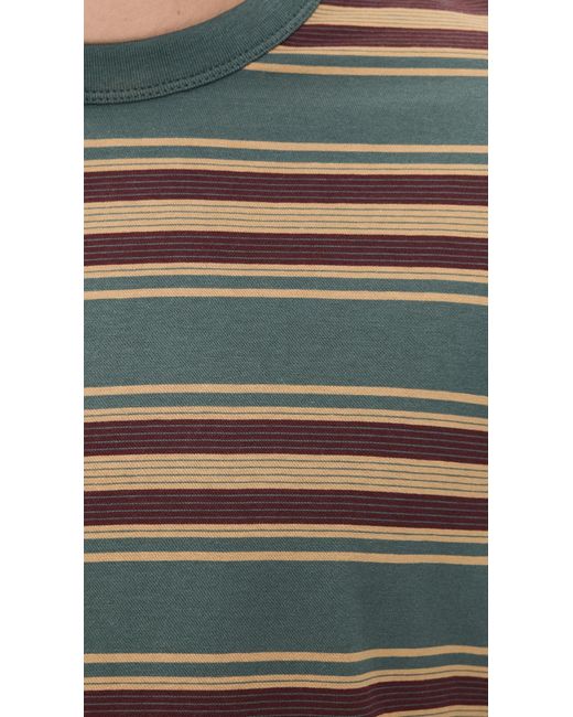 Paul Smith Green Striped Tee for men