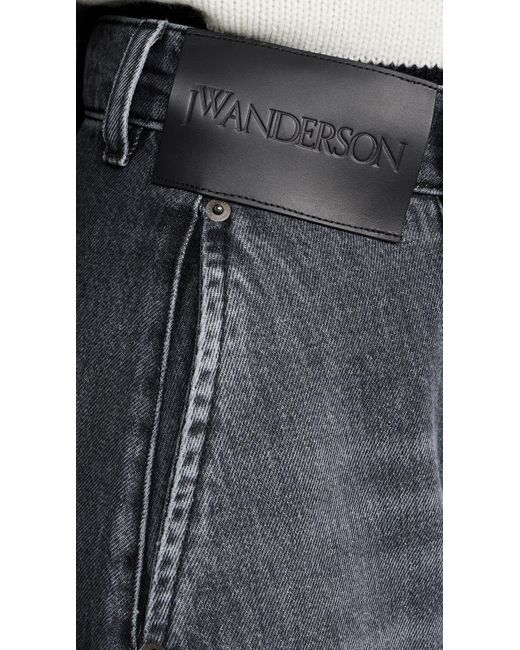 J.W. Anderson Black Twisted Workwear Jeans
