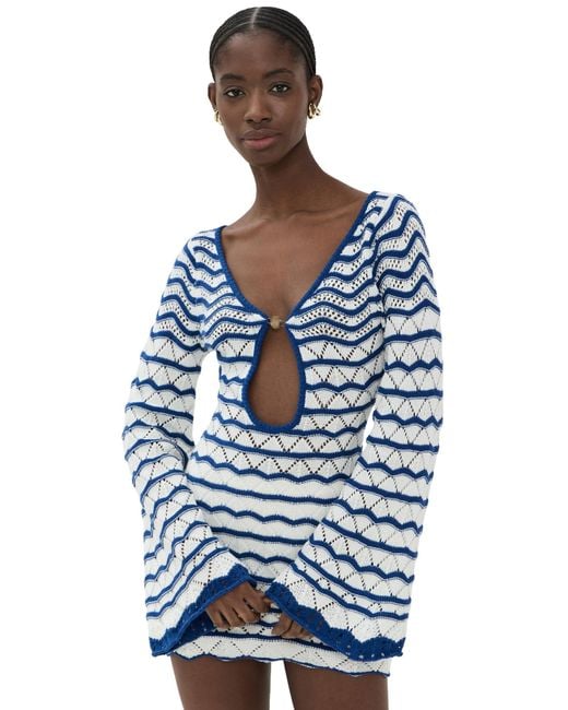 Bananhot Blue Mini Rey Dress