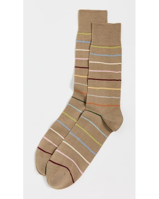Paul Smith Natural Keith Signature Socks for men