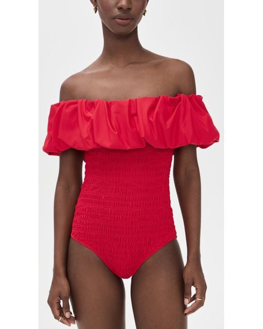 Sea Red Selma Solid One Piece