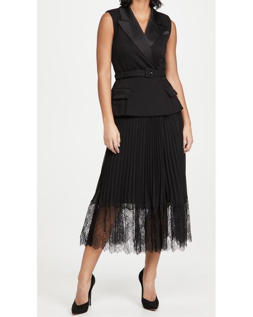 simple black dress prom Black Simple A-line V-neck Chiffon Evening Dresses With Slit Long Prom main image 1
