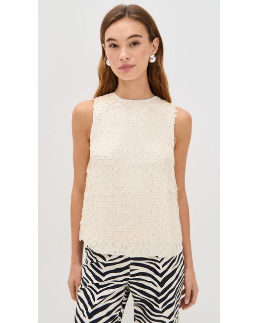 Simon Miller White Shirley Sequin Top