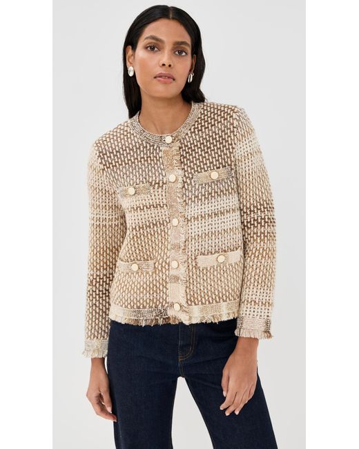 Veronica Beard Blue Sariyah Knit Jacket
