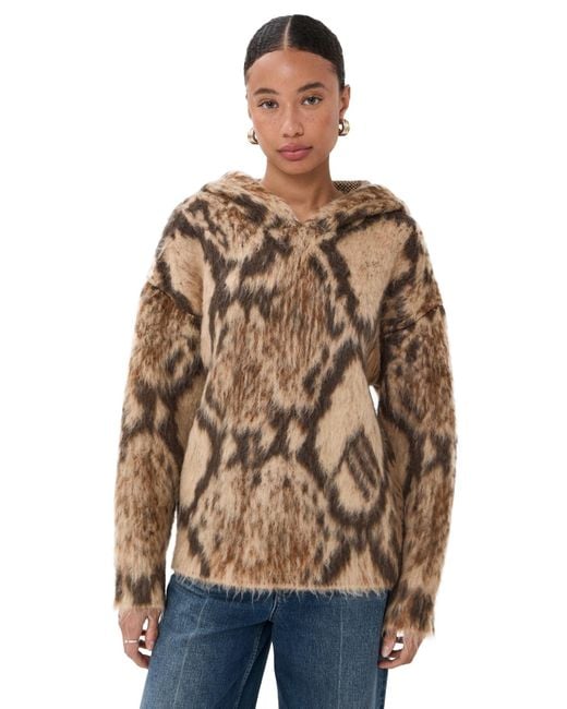 The Attico Multicolor Hooded Pullover