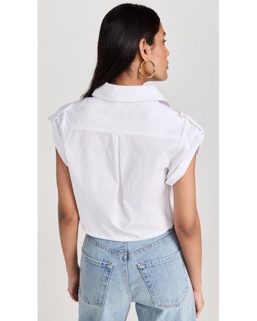 Hevron White Leonora Top