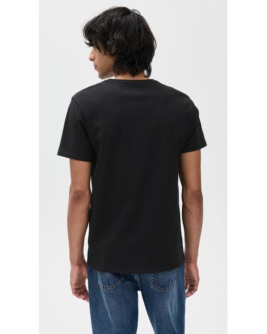 Lacoste Black Cotton Undershirt Crew Tee 3 Pack for men