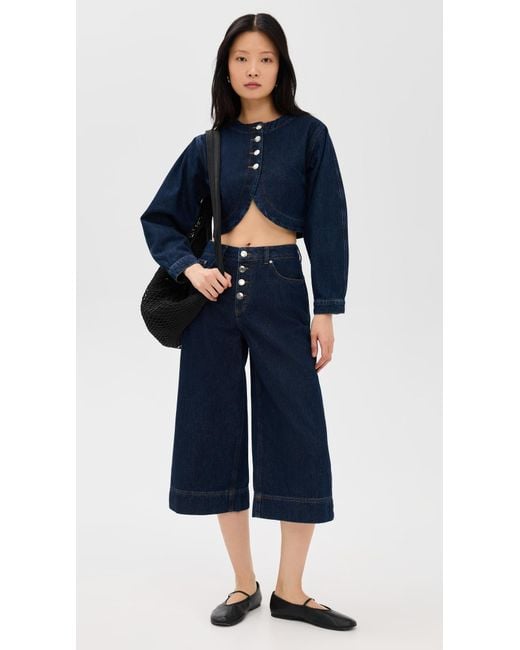 ALIGNE Blue Miles Crop Jeans