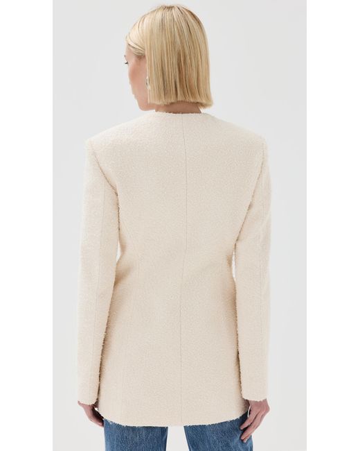 RECTO. Natural Giani Signature Curved Neck Jacket