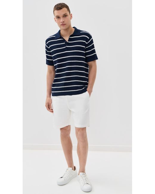 Jonathan Simkhai Blue Calum Polo for men