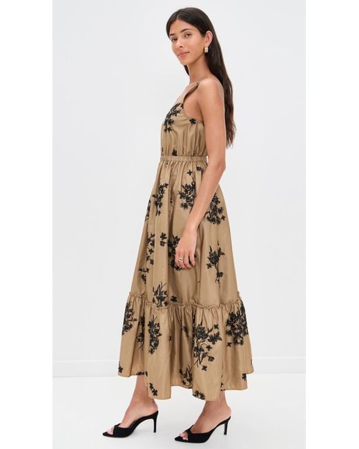 Cinq À Sept Natural Wildflower Whimsy Vernetta Dress