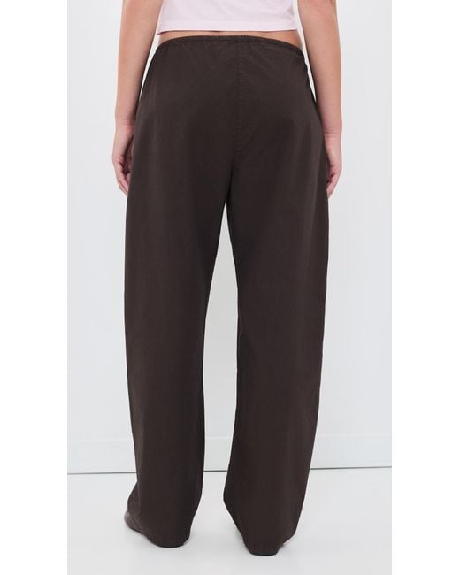 Leset Black Kyoto Drawstring Pants