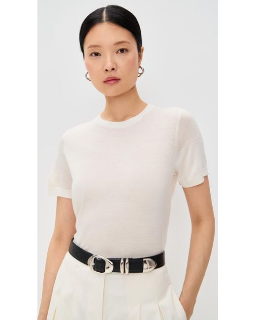 Theory White Basic Tee
