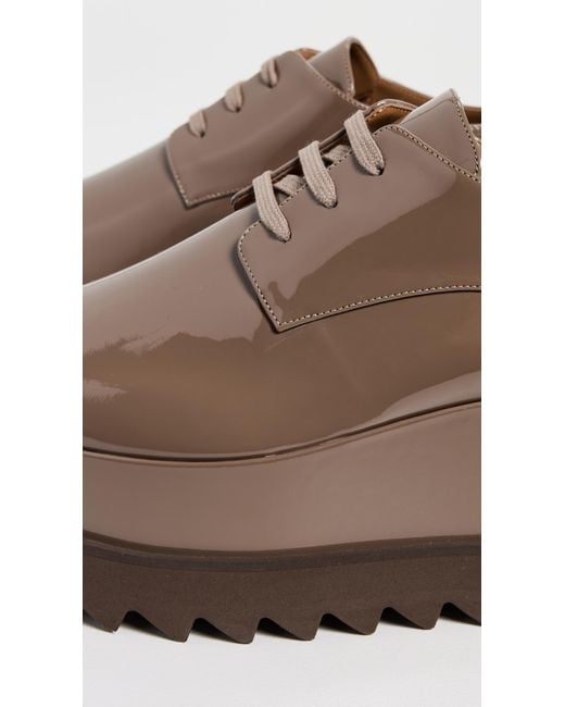 Stella McCartney Brown Elyse Patent Alter Mat Platforms