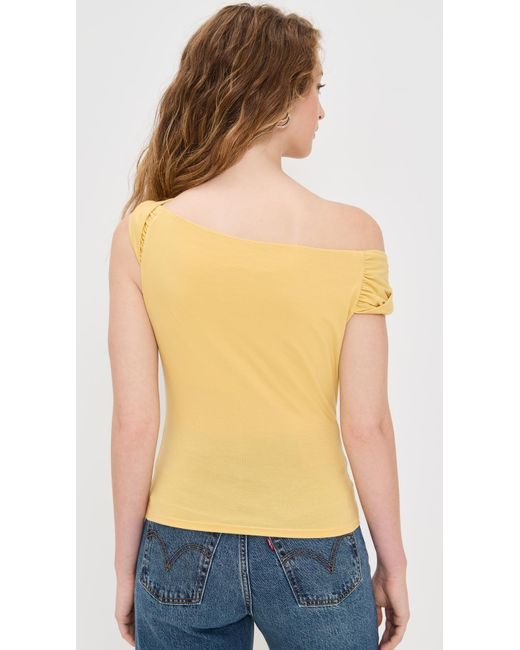 Reformation Blue Cello Knit Top