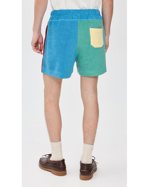 Howlin' By Morrison Blue Terry Shorts 4.25 for men