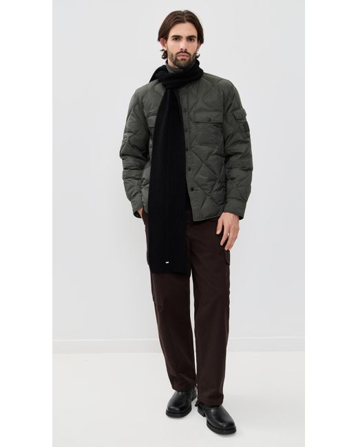 Rag & Bone Black Padded Dane Shirt Jacket for men