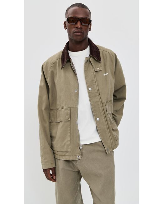 Obey Natural Caden Work Jacket for men