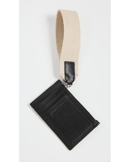 Jacquemus 'le Port Azur' Card Holder With Strap in White for Men